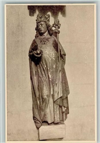 Serie Nr. 54 Dom zu Meissen - Statue Kaiser Otto I AK