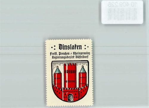 Dinslaken Vignette Wappen Kaffee Hag ca 1920-1940