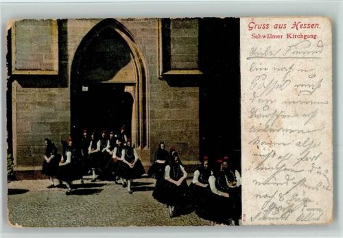 1906 Verlag Bäcker - Schwälmer Kirchgang