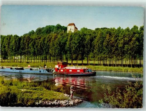 Obrigheim Schloss Neuburg Frachter