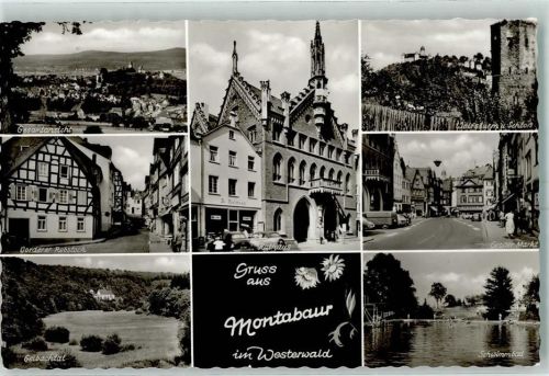 Montabaur Schwimmbad Rathaus Wolfsturm Großer Markt
