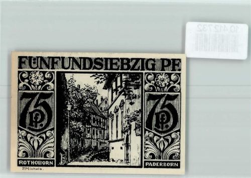 Paderborn Notgeld Scherenschnitt