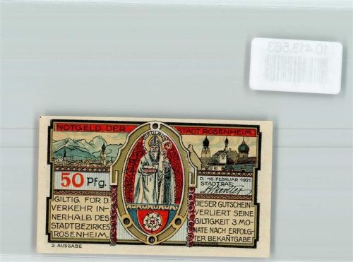 Rosenheim Notgeld Bischof