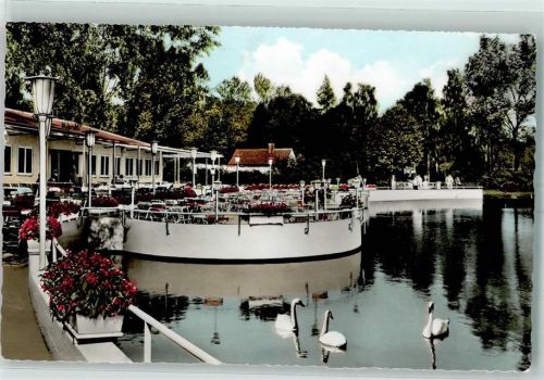 Bad Gandersheim Solbad See Terrassen Schwäne