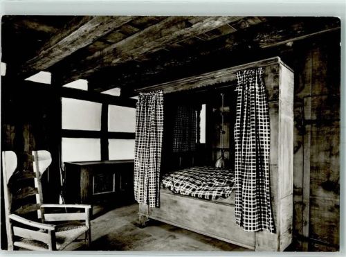Rahden Bauernstube Bett Truhe Stuhl Museum