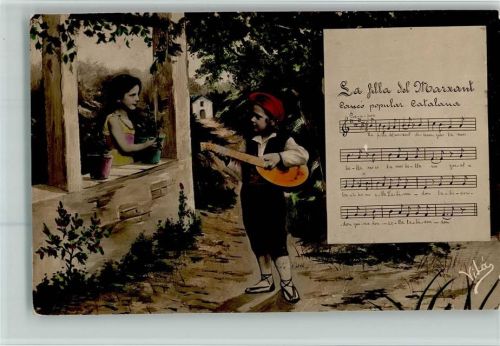 La filla del - Liederkarte - Catalonien - Vila AK Good condition