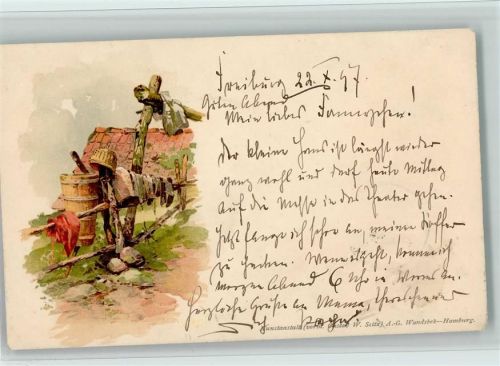 1897 Verlag vorm. Gustav Seitz A.G. Wandsbek 1897 AK