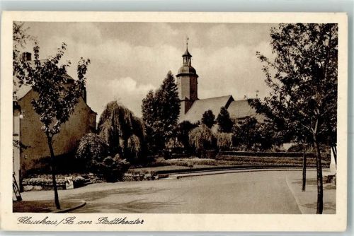 Glauchau Am Stadttheater Kirche
