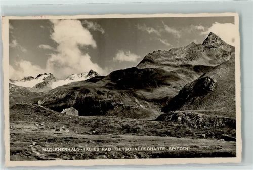 Madlenerhaus Hohes Rad Getschnerscharte-Spitzen Hüttenstempel