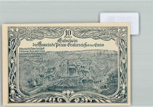 Pram Notgeld 10 Heller Pram 1777