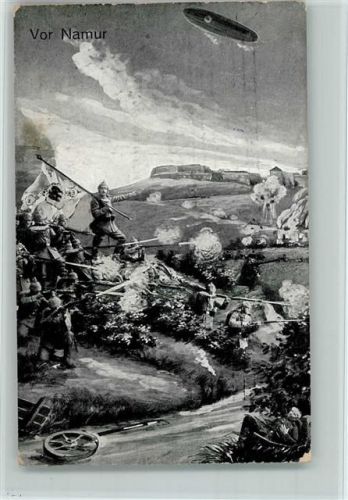 WK I Zeppelin, Gefechte vor Naumur