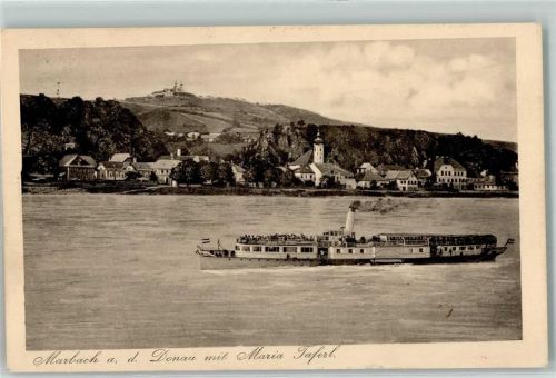 Marbach Maria Taferl Dampfschiff Fahne