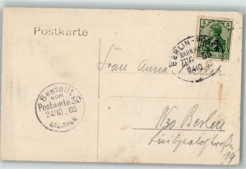 Posen 1905 Berlin - Posen Zug 55