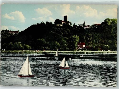 Blankenstein Burg Segelboot Schwäne