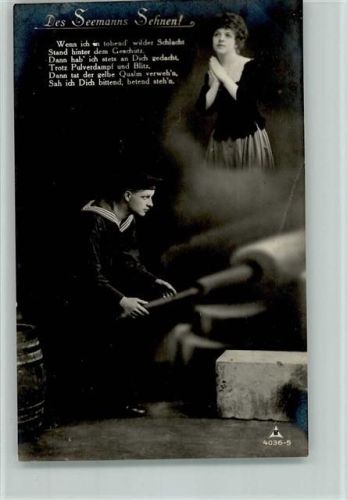 Des Seemanns Sehnen - Photochemie Serie 4036-5 gute Erhaltung