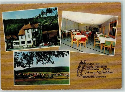 Wahlen Gasthaus Pension Burg Waldau Bes. Fam. A. Wetzel H.Seitz Gastraum