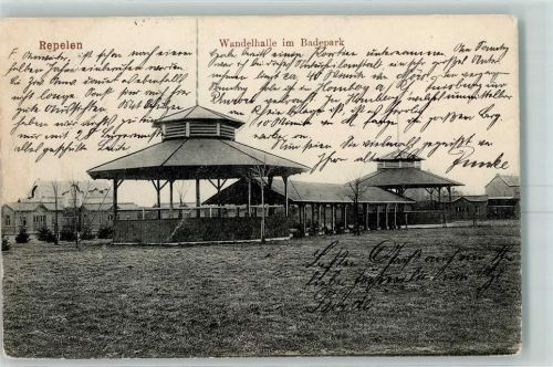 Repelen 1905 Wandelhalle im Badepark