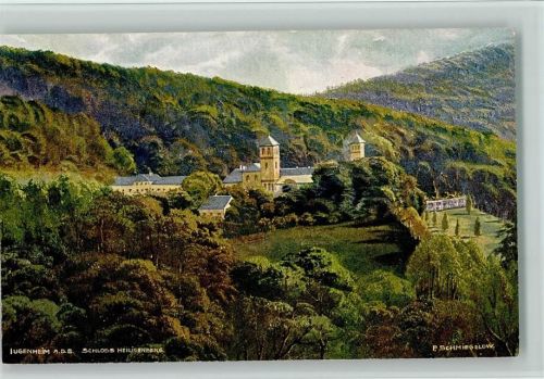 Seeheim-Jugenheim Serie Odenwald und Bergstraße Nr. 3 - Schloss am Heiligenberg , sign Schmiegelow, gute Erhaltung AK