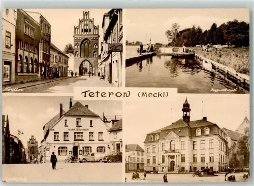 Teterow Nordtor Burgwallinsel Marktbrunnen