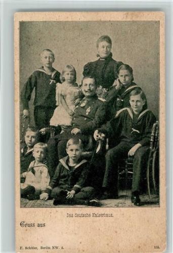 Das deutsche Kaiserhaus - Kaiser Wilhelm mit Familie
