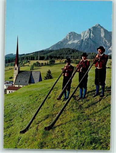 Salzburg Trachtengruß Salzburger Alphornbläser aus dem Pinzgau