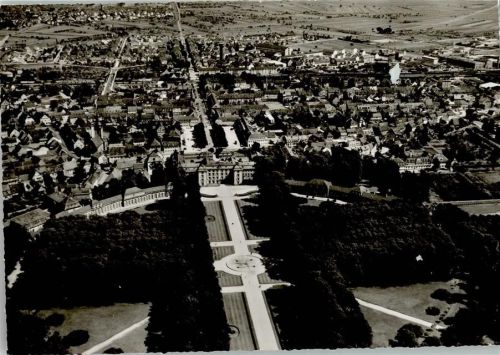 Schwetzingen Fliegeraufnahme AK