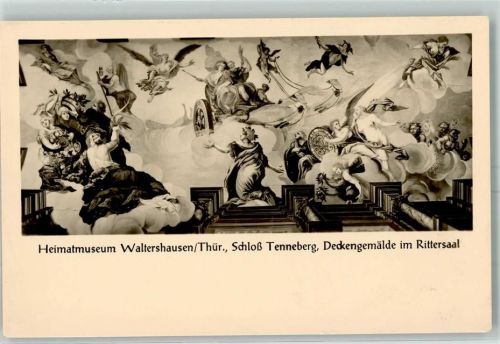 Waltershausen Schloß Tenneberg Rittersaal Deckengemäle
