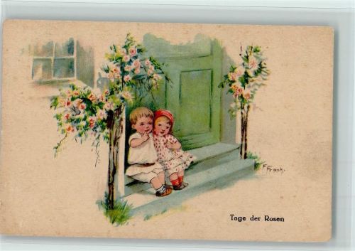 Tagen der Rosen - Kinderpoesie AK