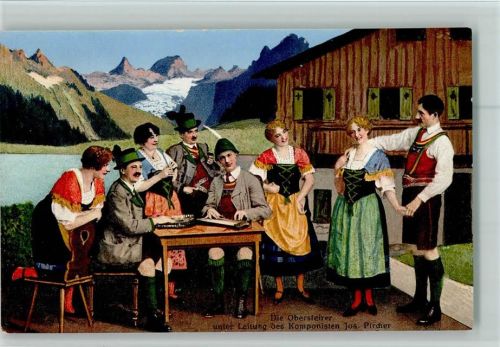 Die Obersteirer - Volksmusik AK Gute Erhaltung