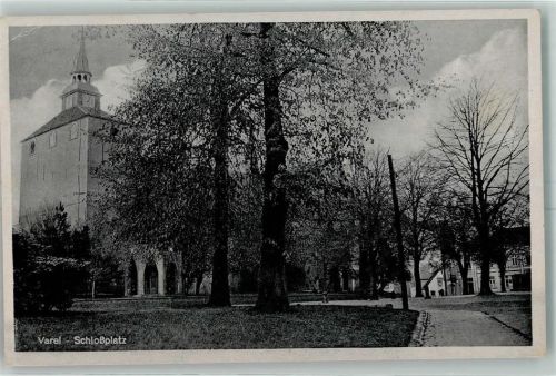 Varel Schlossplatz Turm Stempel WK II