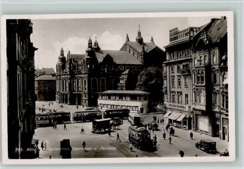 Köln Neustadt-Süd 102 Hohenzollernring Opernhaus und -Terrasse Straßenbahnen Rheingold-Serie Nr. 245