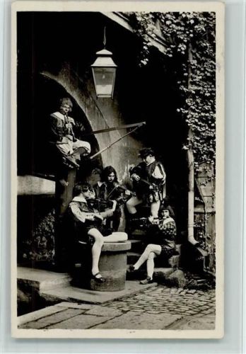 Rothenburg 1936 Hans Sachs Musik - Musiker in historischen Kostümen AK