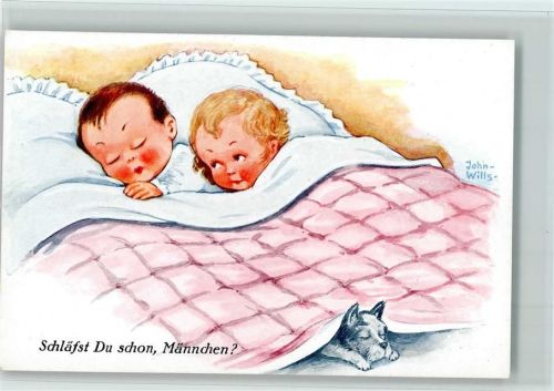 Serie 8534-3 Kinderpoesie - Schläfst du schon Männchen , gute Erhaltung