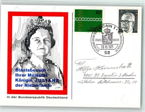 Staatsbesuch von Königin Juliane in Deutschland 1971