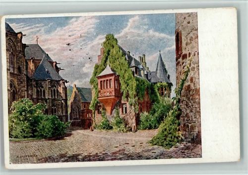 Marburg 1934 Nr. 2 sign Lindegreen - Hinter der Elisabethkirche, Stempelspuren, AK
