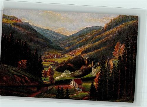 sign Simon - Schwarzwaldbahn im Höllental, gute Erhaltung AK