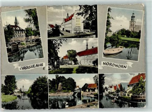 Nordhorn Ruderboot Kirche Schwan