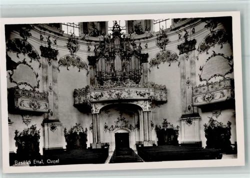 Ettal Basilika Orgel Innenaufnahme