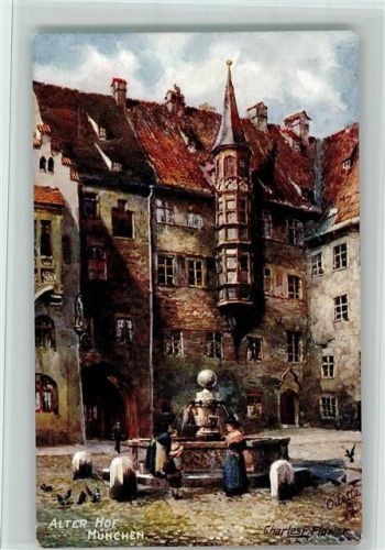 München Serie München Nr. 614 B - Der alte Hof mit Brunnen, gute Erhaltung AK