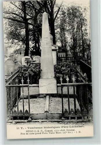 Paris Cimentiere - Tombeaux historique - Victor Hugo 1773-1828 , General AK