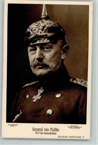 mit Pickelhaube und Orden, Deutsche Heerführer Nr. 7 , gute Erhaltung AK