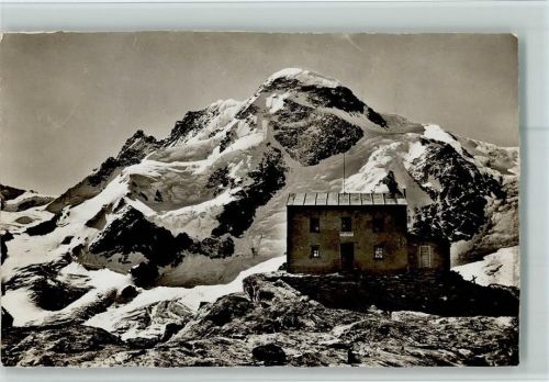 Zermatt Gornergrat Gandegghütte AK Gute Erhaltung Berghütte 1928 Foto AK