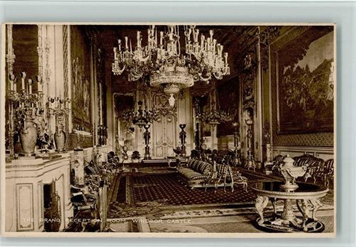 1920 Windsol Castle, Innenansicht - Grand Reception Room , AK