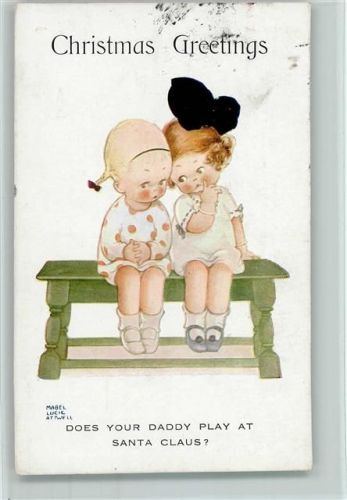 1922 Valentines Attwell Serie 335 X - Kinder - Christmas AK