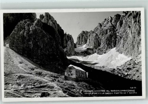 Langkofelhütte Rifugio Vicenza al Sassolungo verso Forcella Sasso Piatto ed il Dente