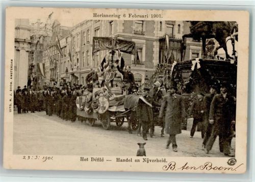Hochzeit Februar 1901 - Festzug Handel en Nijverheid