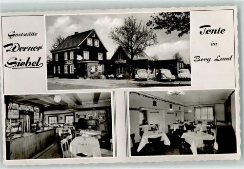 Tente Siebel's Gasthaus Gastraum Theke Parkplatz VW-Käfer DKW