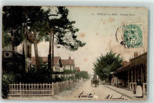 33780 Soulac-sur-Mer 1907 Gebrauchsspuren Avenue Thiers