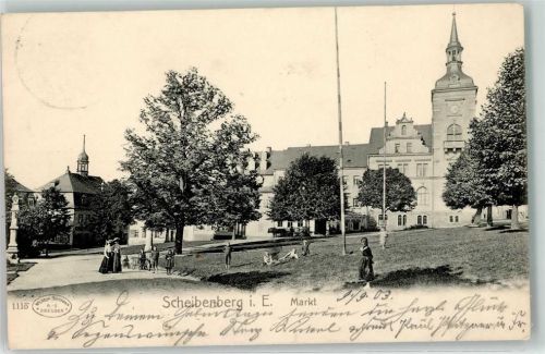 Scheibenberg 1903 Marktplatz