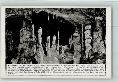 Sonnenbühl Nebelhöhle Innenaufnahme Tropfsteine